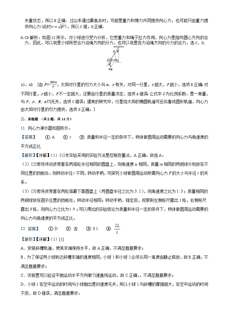物理答案第2頁(yè)