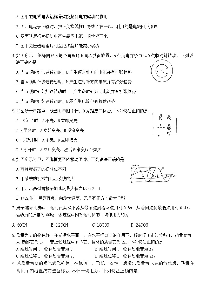 山西省太原市2023-2024学年高二下学期4月期中物理试题02