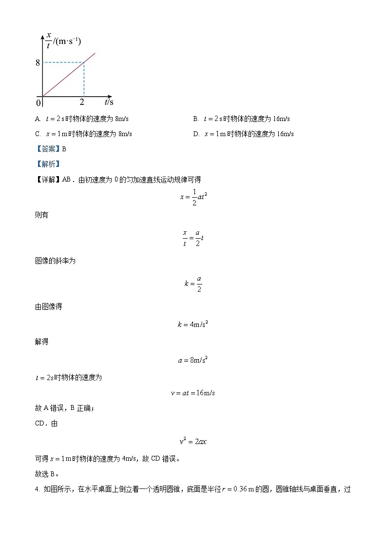 2024届云南省云南师大附中等三校高考备考实用性联考卷(六)理科综合物理试题 (解析版)第3页