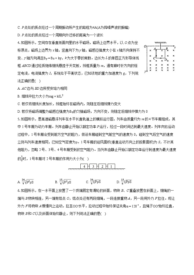 2024年湖南省长沙市雅礼中学高考物理模拟试卷(七)(含详细答案解析)02