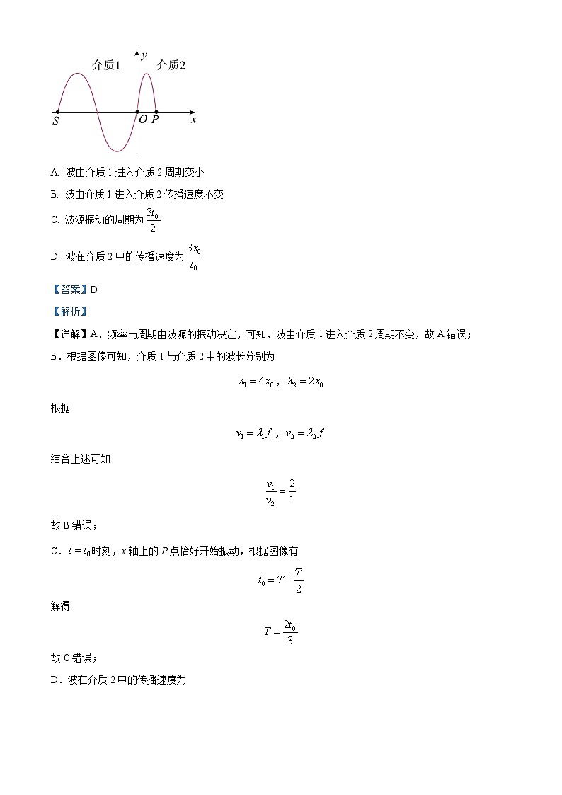 2024届湖北省武汉市高三下学期4月调研(二模)物理试题(原卷版+解析版)03