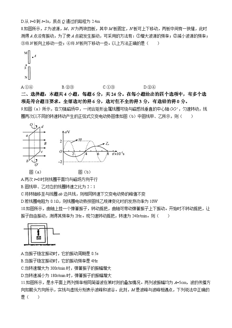 山西省朔州市怀仁市2023-2024学年高二下学期5月期中物理试题03