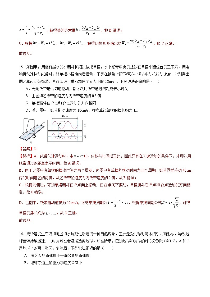2024年高考押题预测卷—物理(全国新课标卷02)(全解全析)02