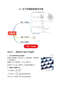 高中物理人教版 (2019)选择性必修 第三册1 分子动理论的基本内容精品同步测试题