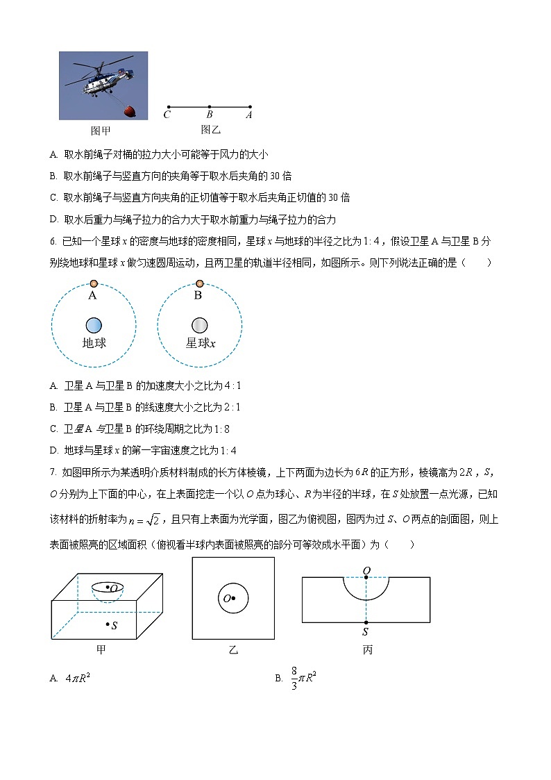 2024届河北省部分高中高三下学期二模物理试题(原卷版+解析版)03