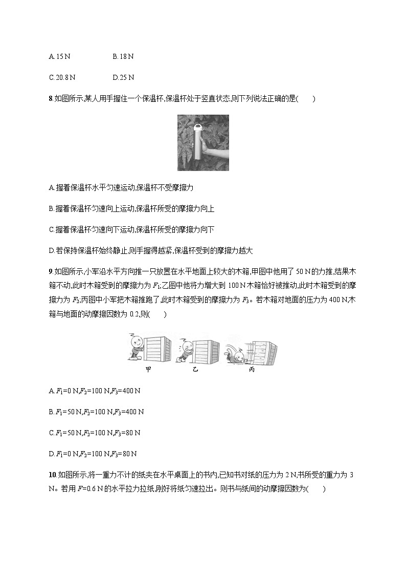 高中物理学考复习优化练习3重力、弹力和摩擦力的分析与计算含答案第3页