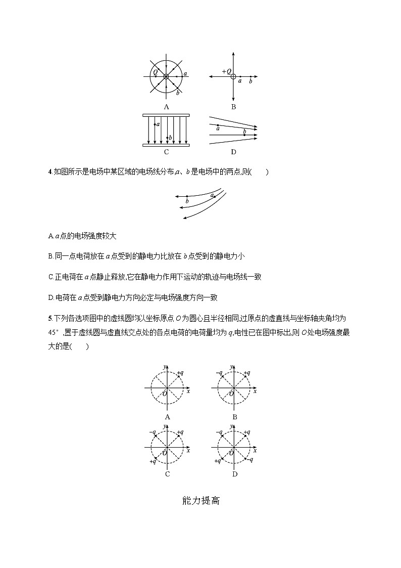 高中物理学考复习优化练习15电场强度、静电的防止与利用含答案第2页