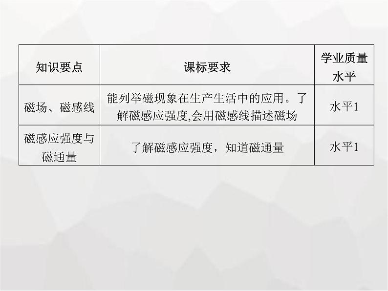 高中物理学考复习课时20磁场、磁感线、磁感应强度与磁通量课件02