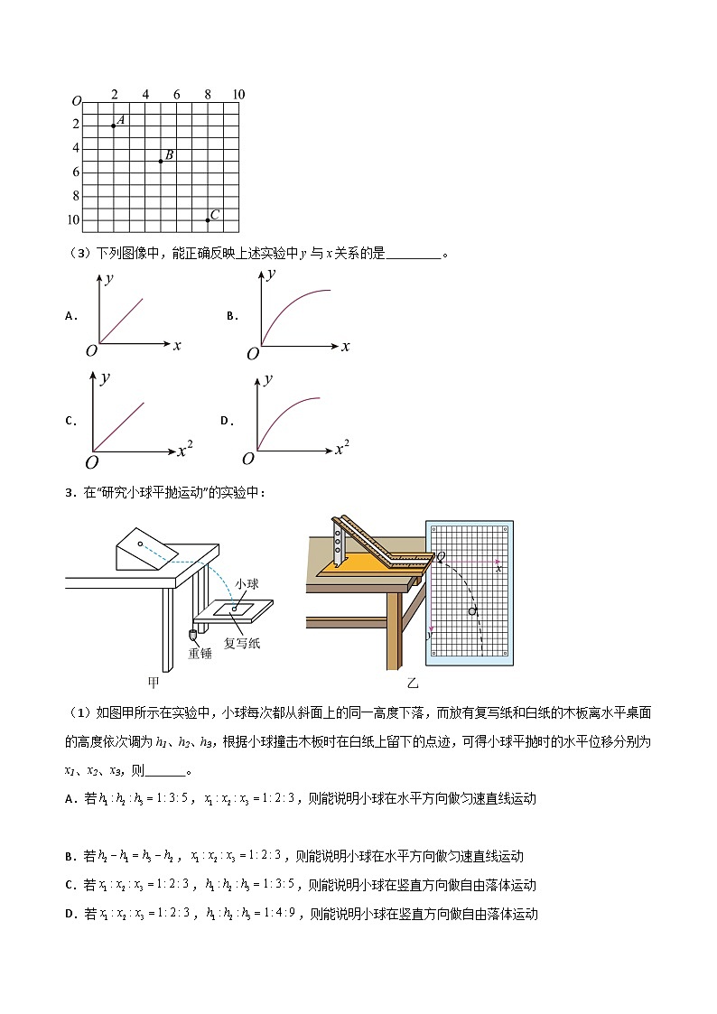 专题26 探究平抛运动的特点-【热重难点】最新高考物理一轮复习热点重点难点夯练与提升03