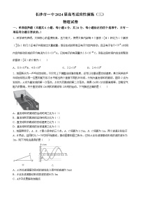 湖南省长沙市第一中学2024届高三下学期模拟卷（三）物理试题Word版含解析