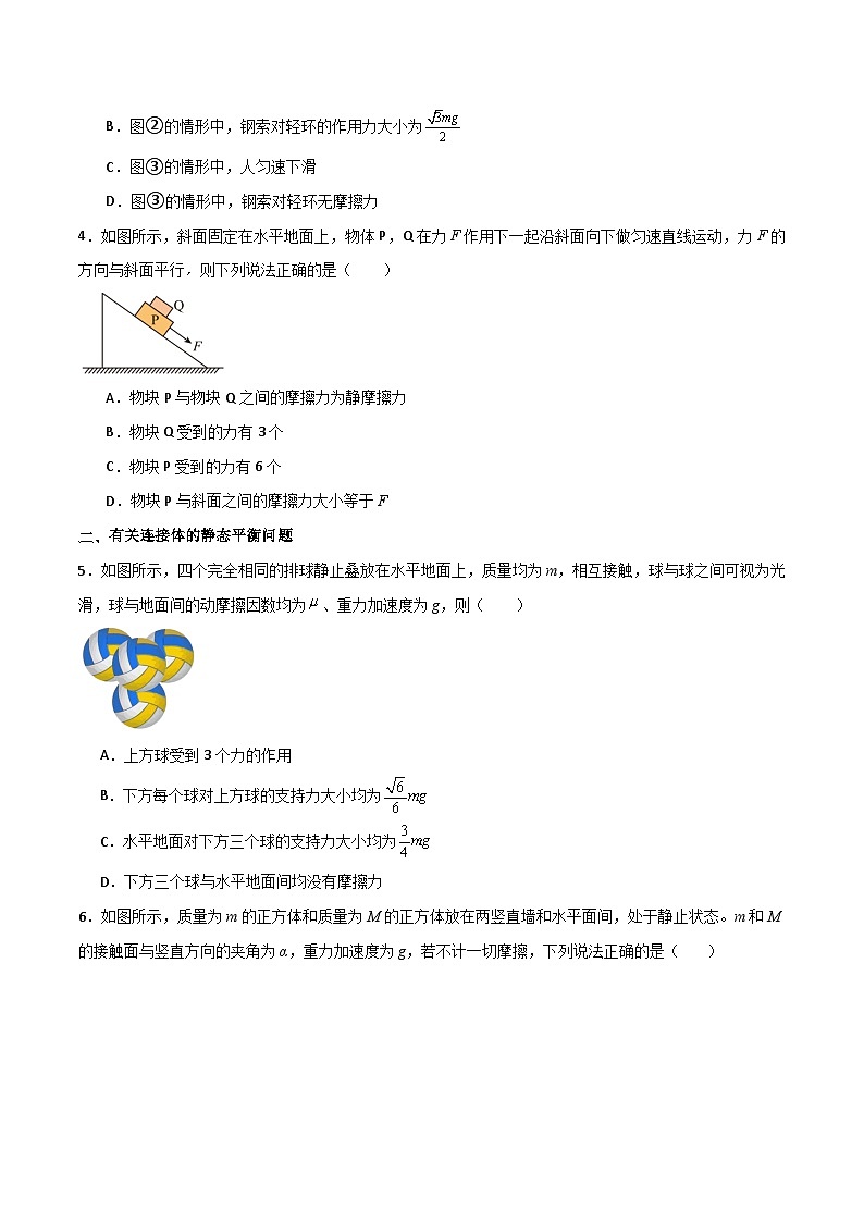专题10 共点力作用下的静态平衡问题-【热重难点】最新高考物理一轮复习热点重点难点夯练与提升03