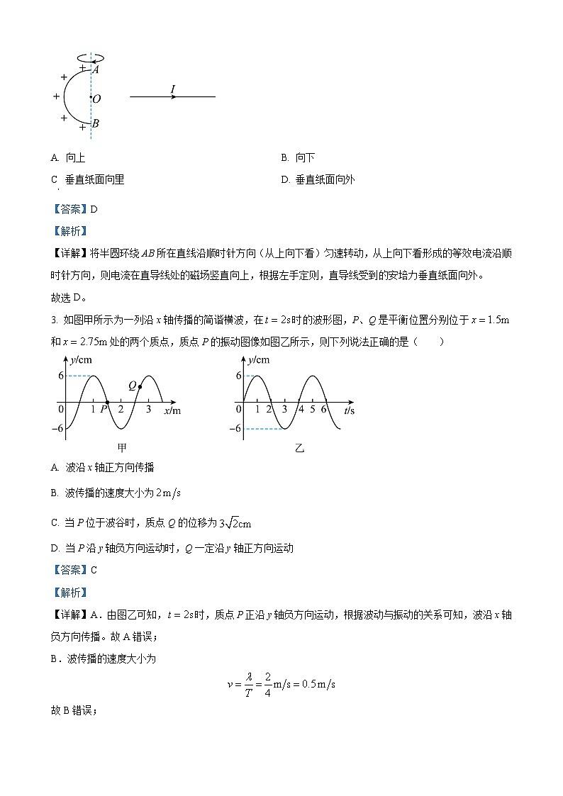 2024届安徽省合肥市高三下学期适应性联考(三模)物理试题(解析版)第2页