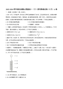 湖北省腾云联盟2023-2024学年高一下学期5月联考物理试卷（A）