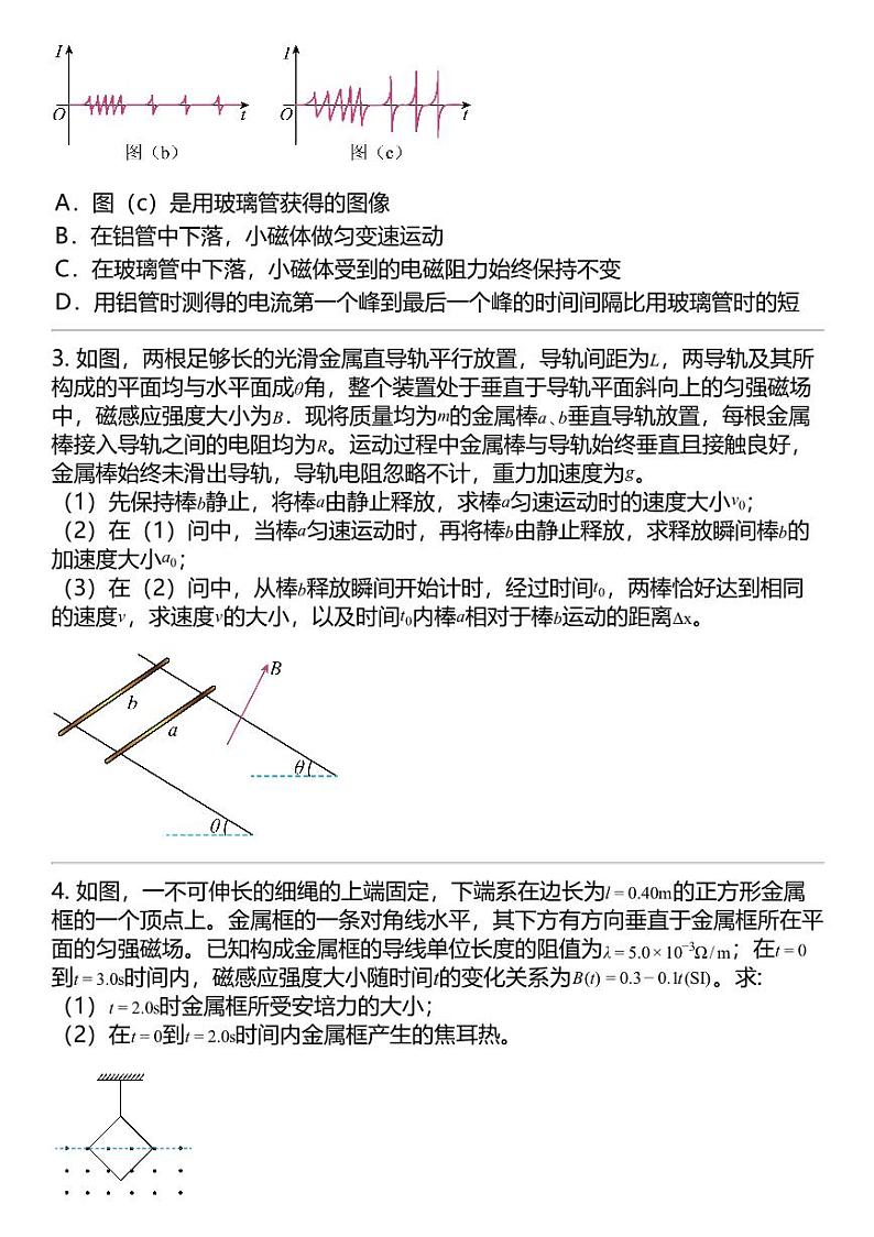 2024高考冲刺物理最热30题 电磁感应 电磁学篇专题汇总第2页