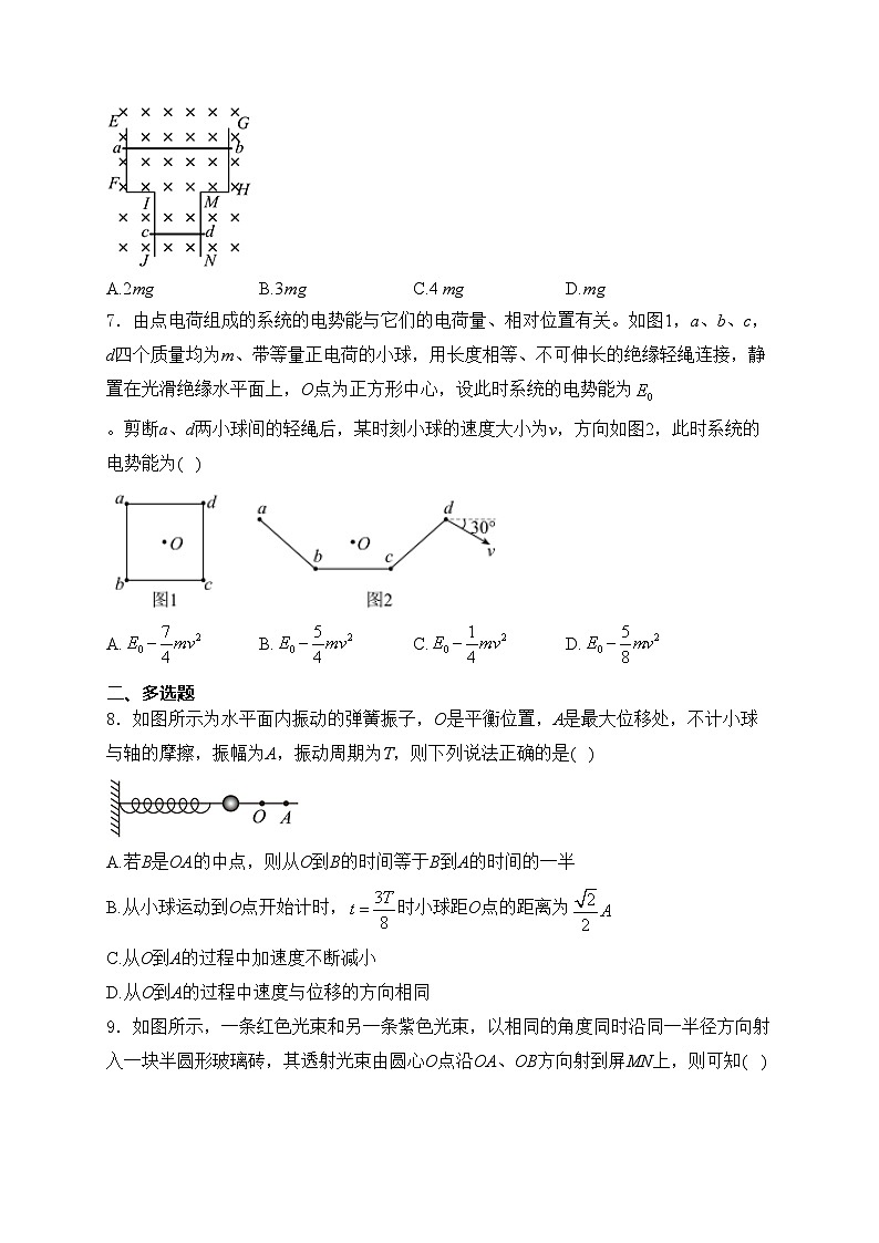 江西省鷹潭市2024屆高三下學(xué)期第一次模擬考試物理試卷(含答案)第3頁