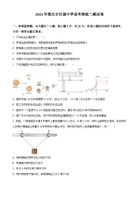 2024届重庆市巴蜀中学高三下学期二模物理试卷（原卷版+解析版）