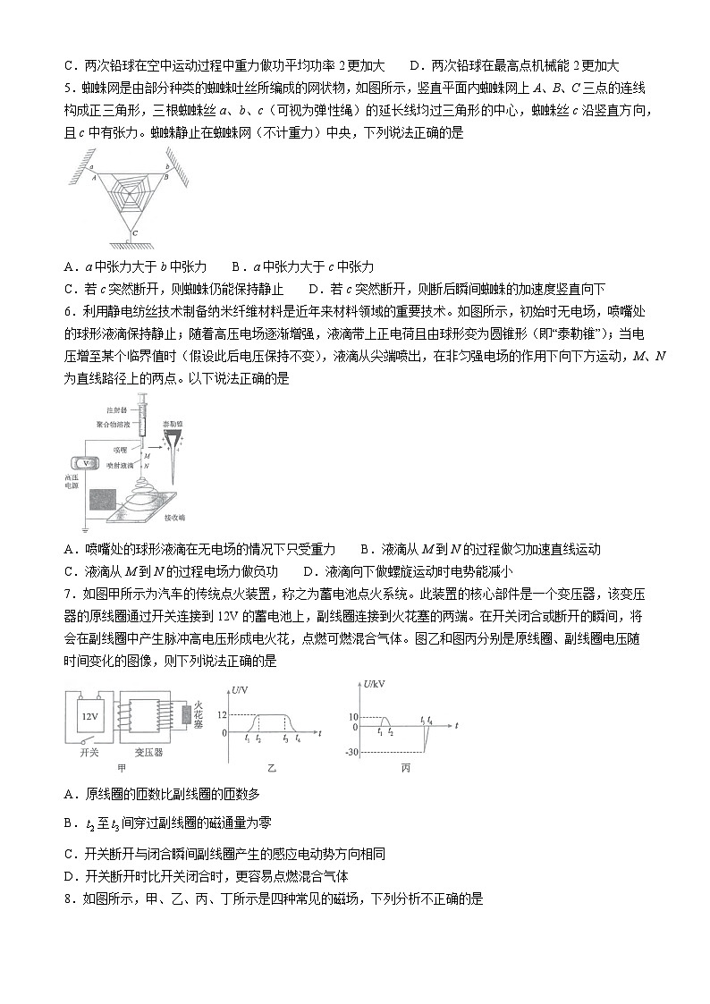 2024宁波镇海中学高三下学期三模物理试题含答案02