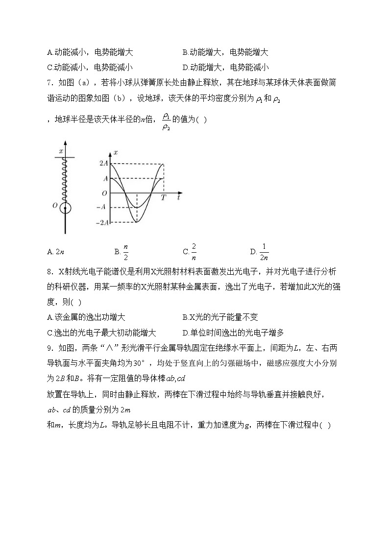 (网络参考版)2024年普通高等学校招生全国统一考试物理试卷 辽宁卷(答案不全)(含答案)第3页