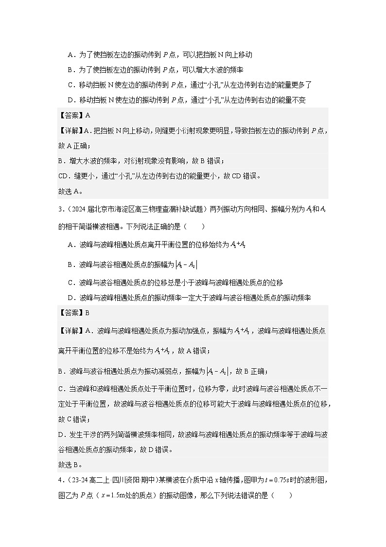 人教版(2019)高中物理选择性必修一第九次周考测试卷(老师+学生)02
