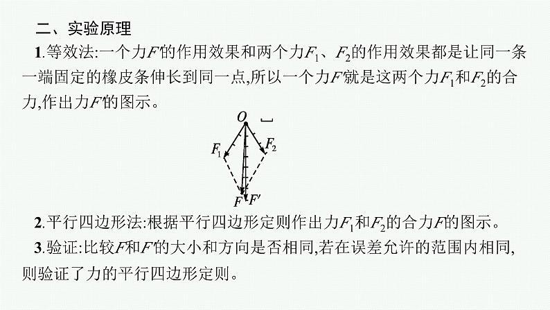 2025届高三一轮复习物理课件(人教版新高考新教材)实验3 探究两个互成角度的力的合成规律05