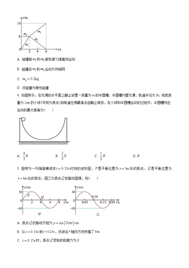 辽宁省沈阳市郊联体2022-2023学年高一下学期期末物理试题02
