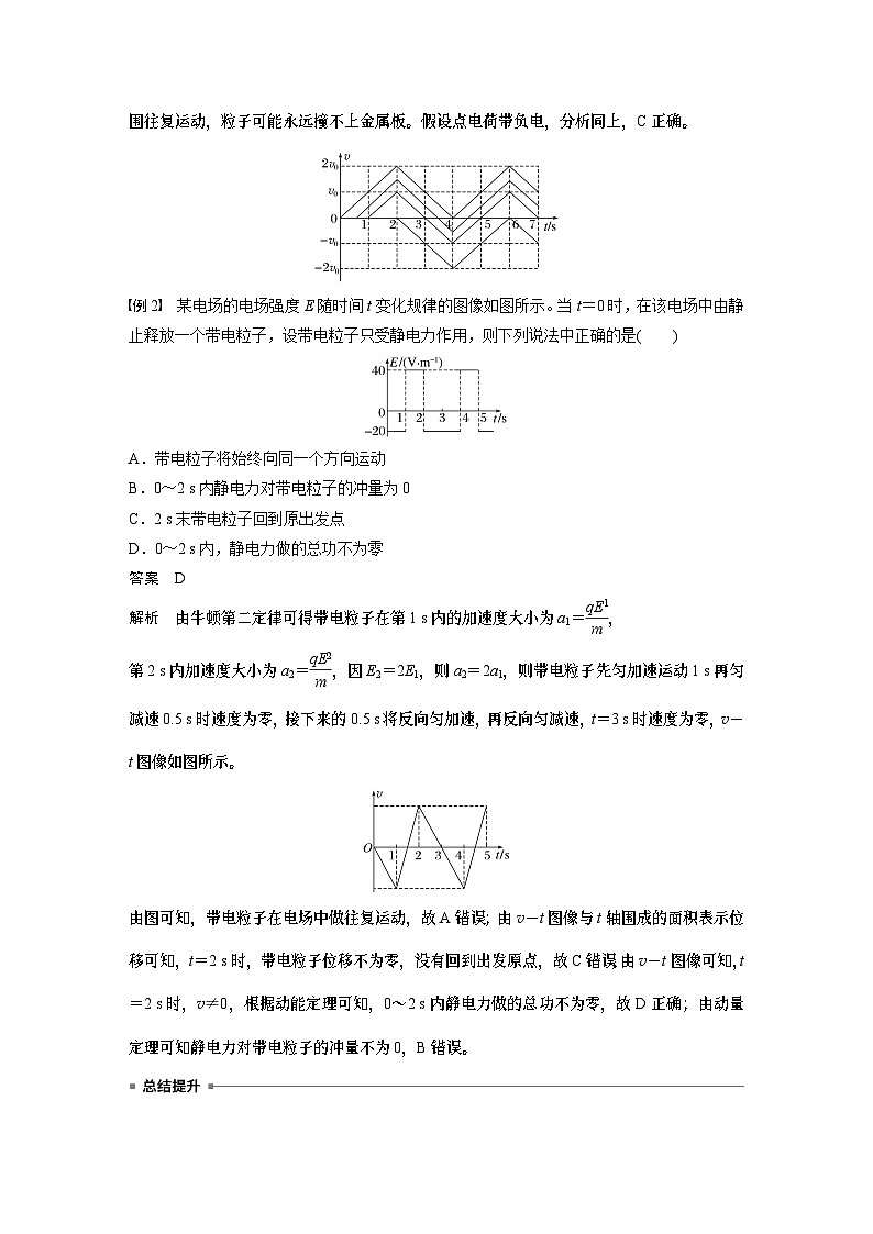 第九章 第6课时 专题强化:带电粒子在交变电场中的运动第2页