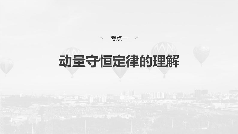 2025年高考物理大一轮复习 第七章 第2课时 动量守恒定律 课件及学案04