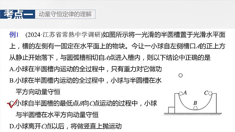 2025年高考物理大一轮复习 第七章 第2课时 动量守恒定律 课件及学案08