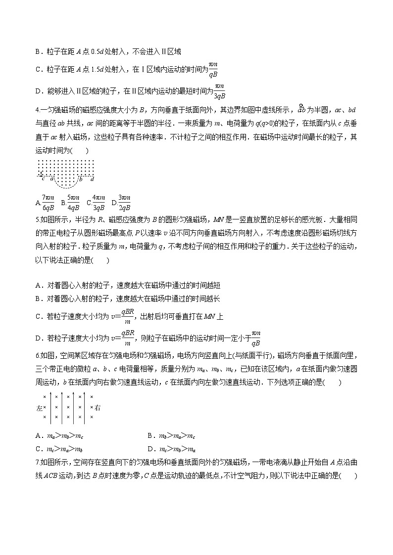 高考物理一轮复习小题多维练(全国通用)第23练带电粒子在磁场、复合场中的运动(原卷版+解析)第3页