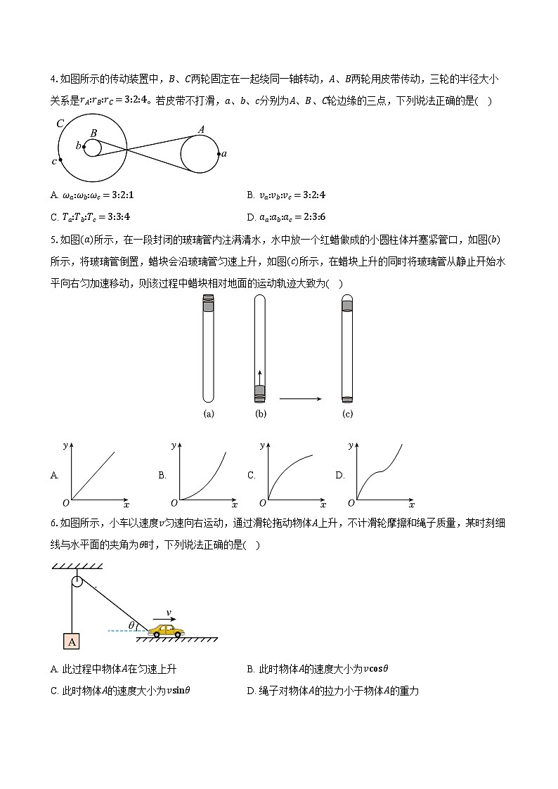 2023-2024學(xué)年廣東省汕頭市潮陽區(qū)河溪中學(xué)高一（下）期中物理試卷（含答案）第2頁
