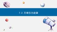 高中物理人教版 (2019)必修 第二册2 万有引力定律背景图课件ppt