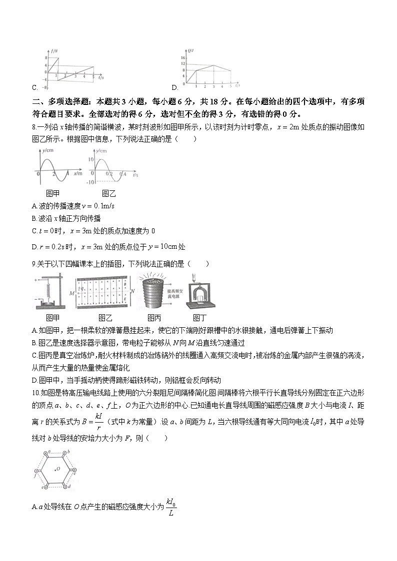 江西省赣州市2023-2024学年高二下学期7月期末考试物理试题03