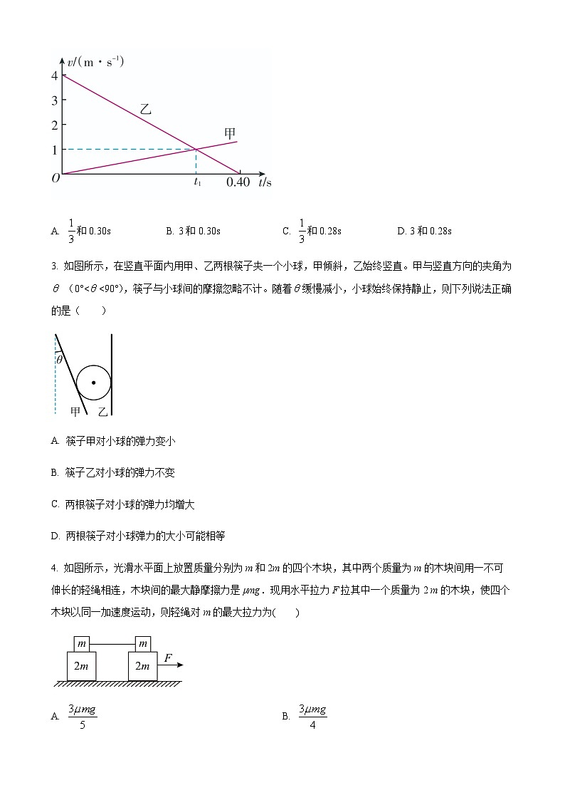 陕西省汉中市普通高中联盟2023-2024学年高三上学期期中联考 物理第2页