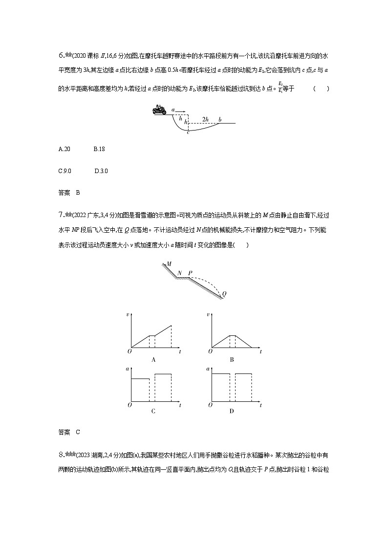 新高考物理复习专题四曲线运动练习含答案第3页