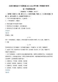 安徽省合肥市六校联盟2023-2024学年高二下学期期中联考物理试卷(Word版附解析)