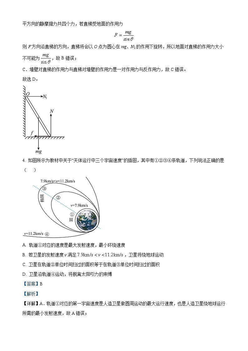 2024届浙江省名校新高考研究联盟高三下学期三模物理试题 Word版含解析第3页