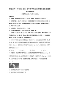 [物理][期末]云南省楚雄彝族自治州2023-2024学年高一下学期7月期末试题(解析版)