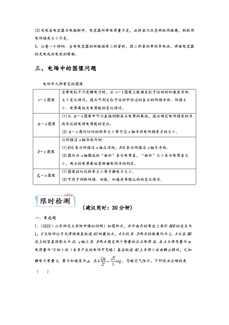 高考物理【热点·重点·难点】专练(全国通用)重难点08电场(原卷版+解析)03