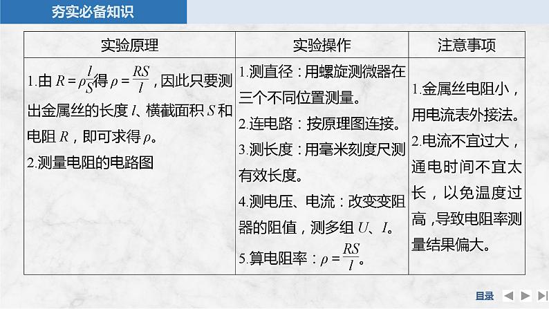 第九章 电路及其应用 实验十二 测量金属丝的电阻率第4页