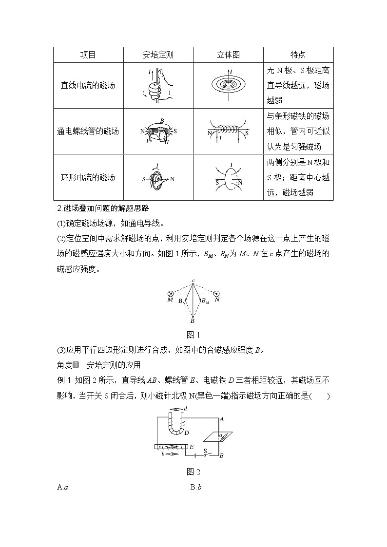 第十章 磁场 第1讲 磁场及其对电流的作用-学生复习讲义第3页