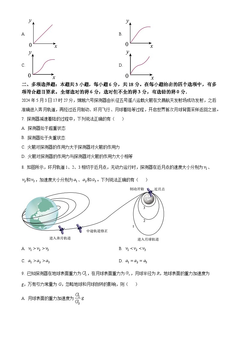 2024深圳高一下学期7月期末考试物理含解析第3页