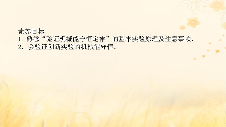 2025版高考物理全程一轮复习第六章机械能守恒定律实验七验证机械能守恒定律课件第2页