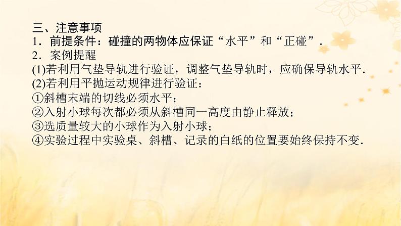 2025版高考物理全程一轮复习第七章碰撞与动量守恒实验八验证动量守恒定律课件第8页