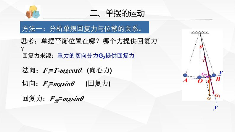 人教版2019高中物理选择性必修第一册2-4单摆精品课件207