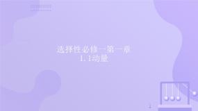 高中物理人教版 (2019)选择性必修 第一册第一章 动量守恒定律1 动量评课课件ppt