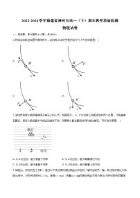 福建省漳州市2023-2024学年高一下学期7月期末考试物理试卷（Word版附解析）