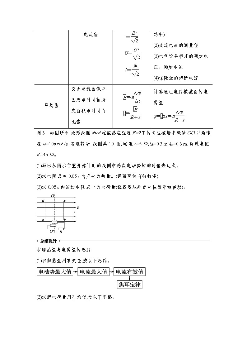 人教版2019選擇性必修第二冊 新教材同步 第三章  專題強(qiáng)化   交變電流規(guī)律的應(yīng)用--學(xué)生版第3頁