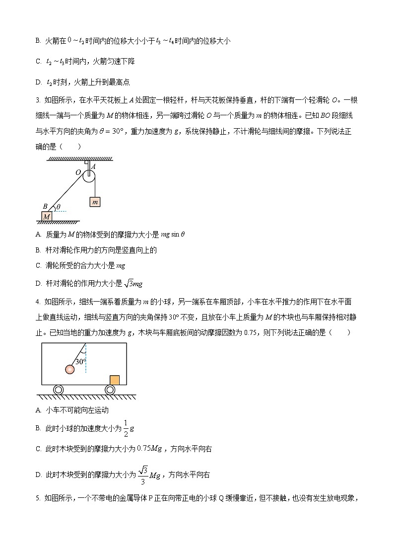 河南省信阳市2023-2024学年高一下学期7月期末考试物理试题(Word版附解析)第2页