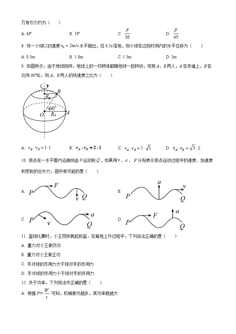 2024屆湖南省高三下學期高考模擬物理試卷（原卷版）第2頁
