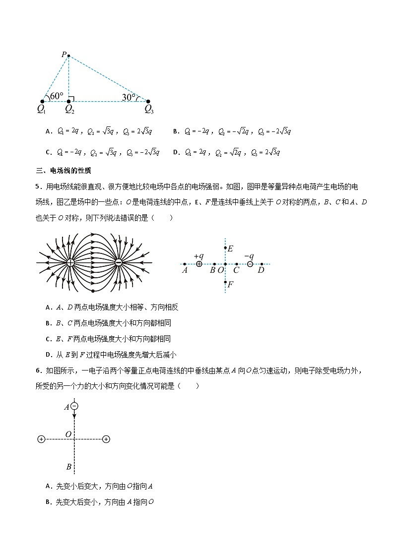 【人教版】物理必修三 9.3电场 电场强度(课件+同步练习)02
